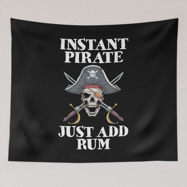 Item preview, Instant Pirate Just Add Rum Funny Bow Arrow Sport Hunter designed and sold by Bendthetrend.