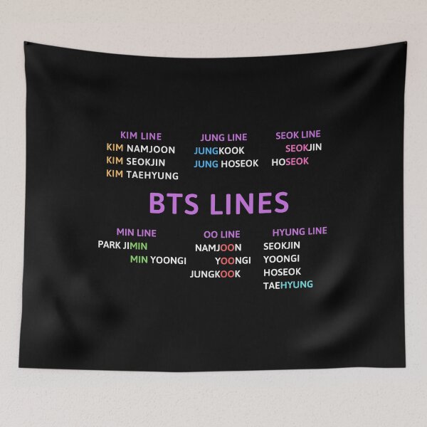 Item preview, BTS Lines - Kim line - Jung line, etc designed and sold by PaperMoonKPOP.