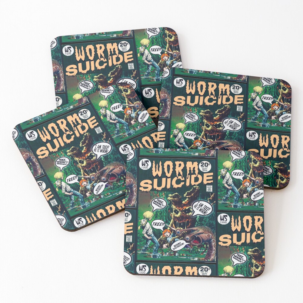Item preview, Coasters (Set of 4) designed and sold by wormsuicide.