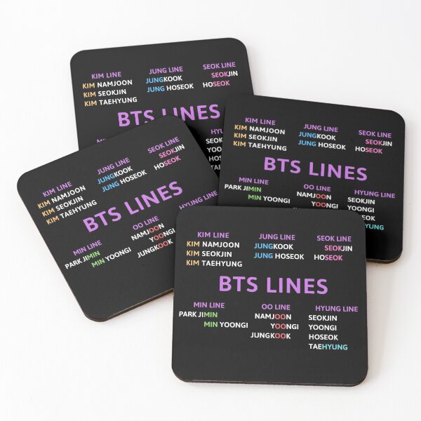 Item preview, BTS Lines - Kim line - Jung line, etc designed and sold by PaperMoonKPOP.