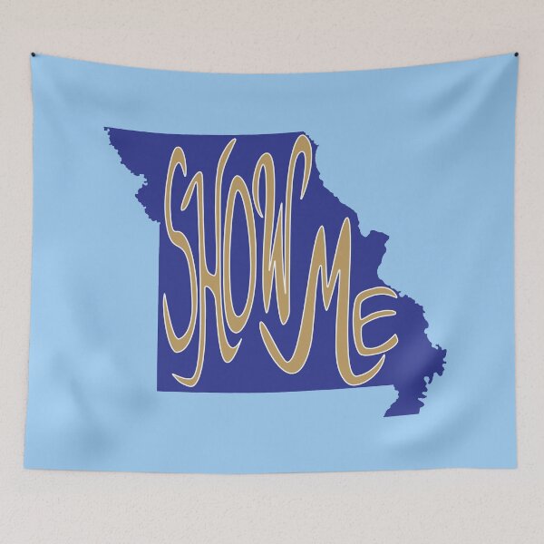 Item preview, Hand Drawn Missouri State Show Me Royal Blue designed and sold by itsrturn.