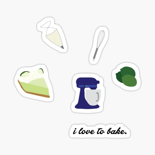 I love to Bake Sticker