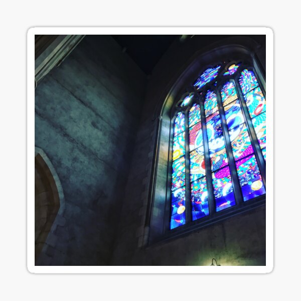 Stained Church Sticker