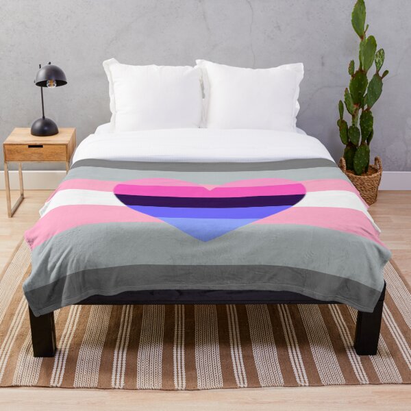 Aperçu de l'œuvre demigirl flag with omnisexual heart créée et vendue par Simplipride.