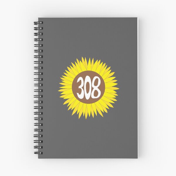 Item preview, Hand Drawn Nebraska Sunflower 308 Area Code designed and sold by itsrturn.