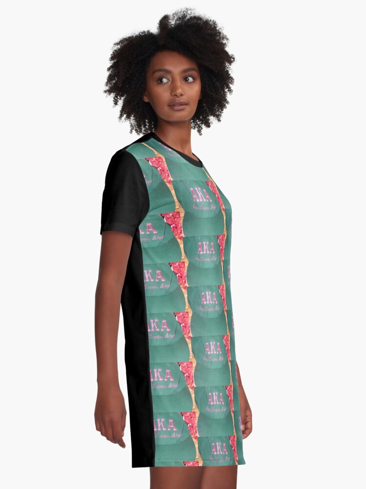 Alternate view of AKA Collection Graphic T-Shirt Dress