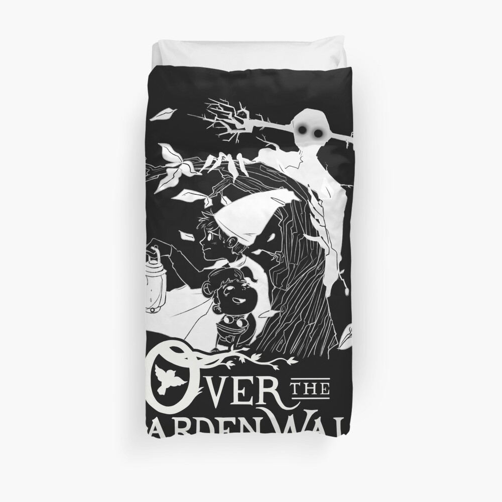 Over the garden wall - Lost in the woods Negative Version Duvet Cover