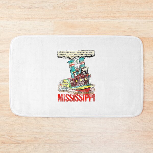 Item preview, Mississippi River Boat Vintage Travel Decal designed and sold by hilda74.