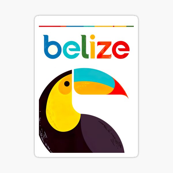 Item preview, Belize Retro Vintage Travel Poster designed and sold by vintagevivian.