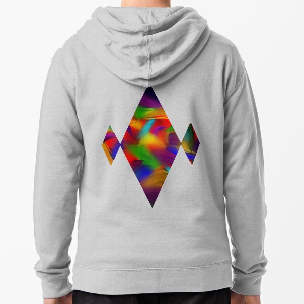 Rainbow Dapple Zipped Hoodie