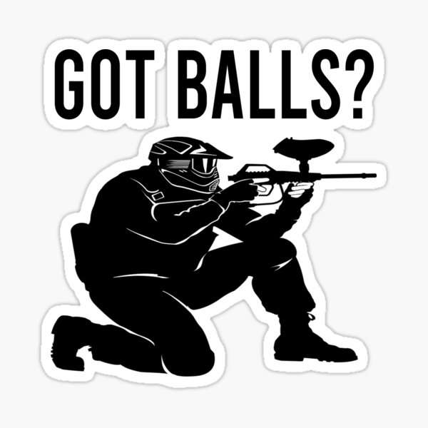 Vista previa del artículo con la obra «¿Tienes bolas? Paintball», diseñado y vendido por everything-shop.