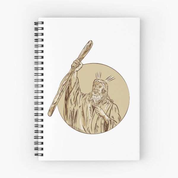 Item preview, Moses Raising Staff Circle Etching designed and sold by patrimonio.