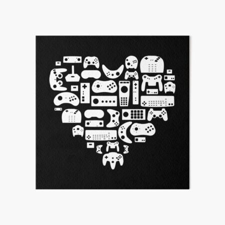 Controller Lover - For Old School Gamers! Classic Video Games Art Board Print