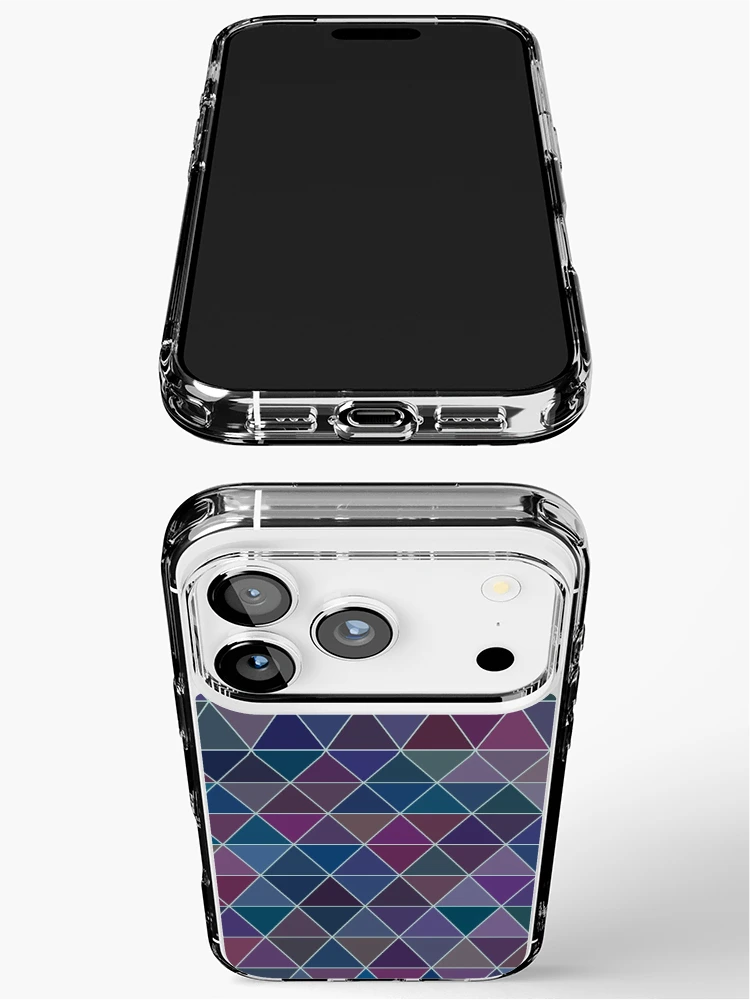 Thumbnail 3 of 5, iPhone Case, Triangle Pattern designed and sold by AbstractCreatur.