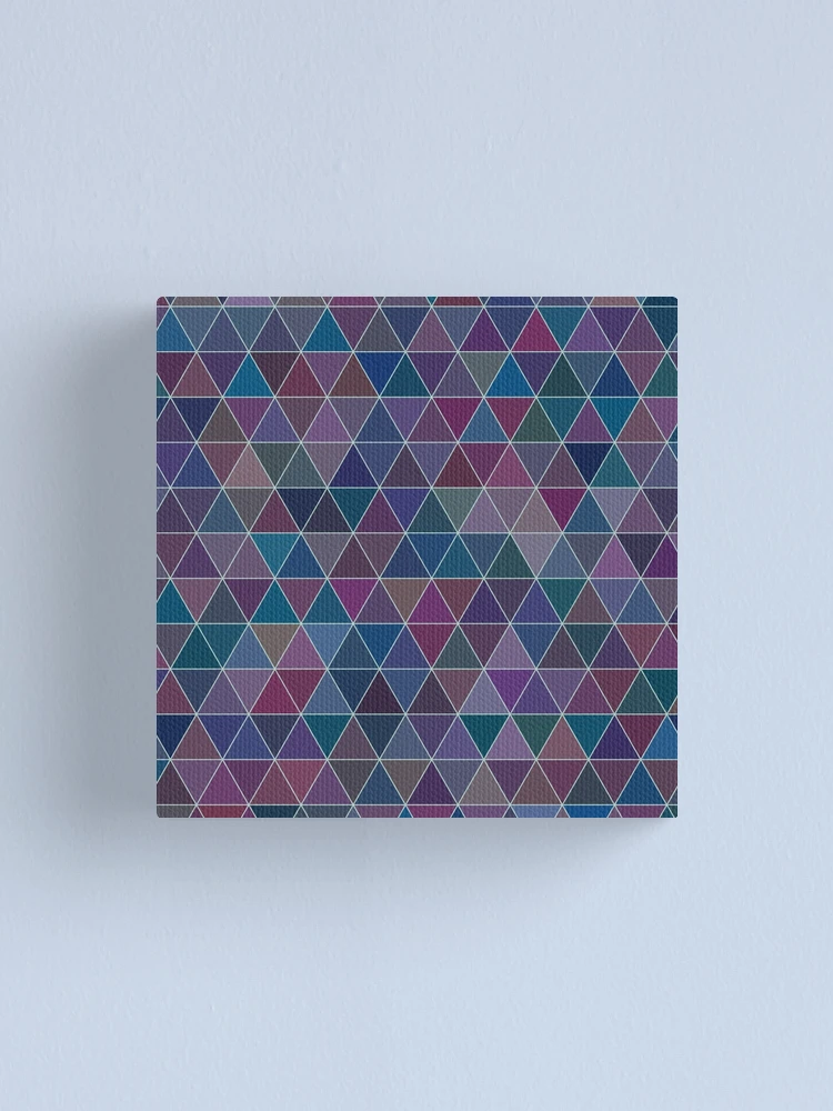 Thumbnail 1 of 3, Canvas Print, Triangle Pattern designed and sold by AbstractCreatur.