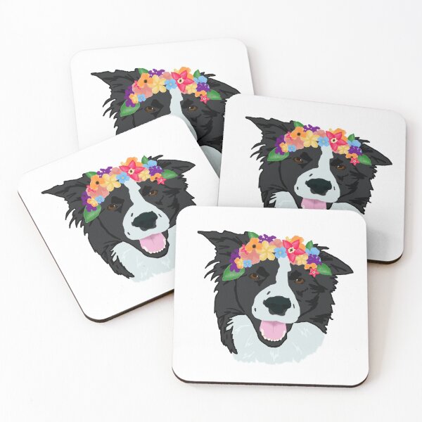 Item preview, Floral Collie designed and sold by Maya S.