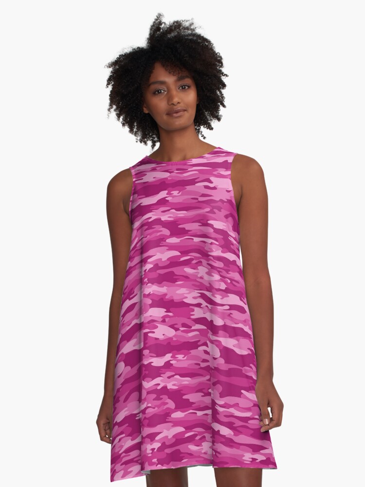 pink camo dress