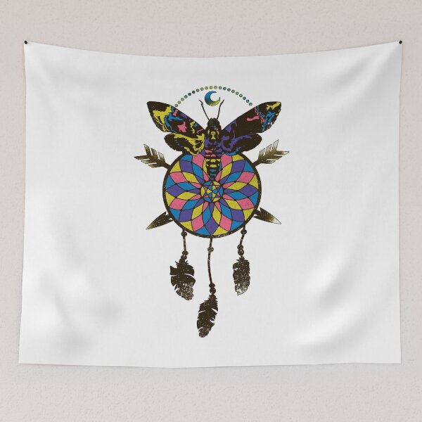 Item preview, Colorful Moth Dreamcatcher Butterfly Dream Catcher designed and sold by perfectpresents.