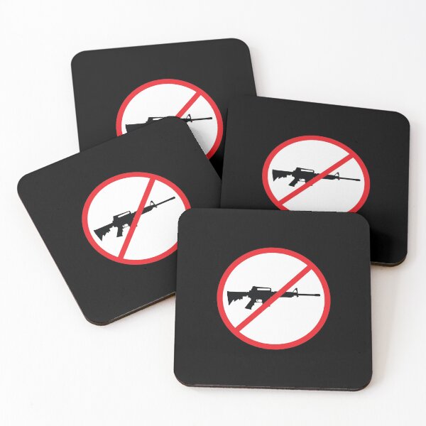 Item preview, Ban AR15s Gun Control Sticker designed and sold by feministshirts.