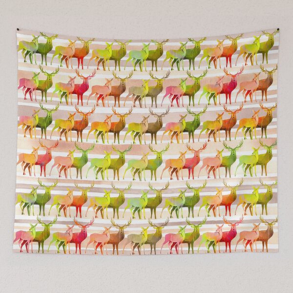 Item preview, Funky Deer Pattern designed and sold by Amanda-Lakey.
