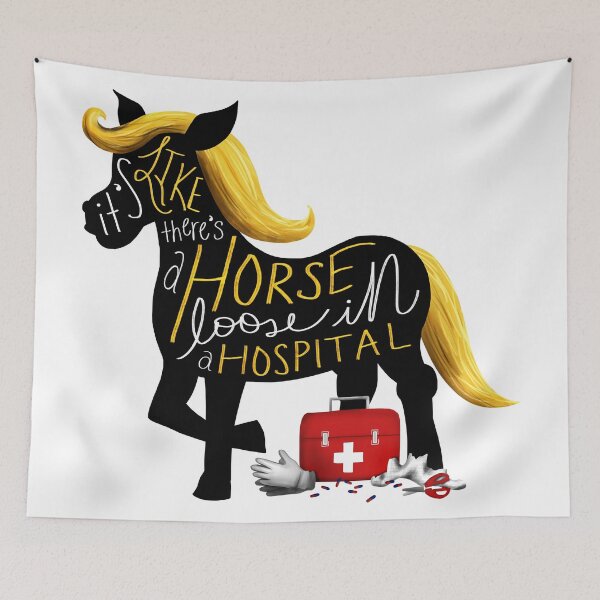 Item preview, Horse in a Hospital designed and sold by Olivia Ossege.