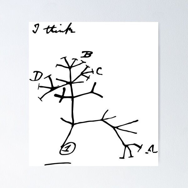Item preview, I Think - Tree Of life Darwin designed and sold by pinkheretic.
