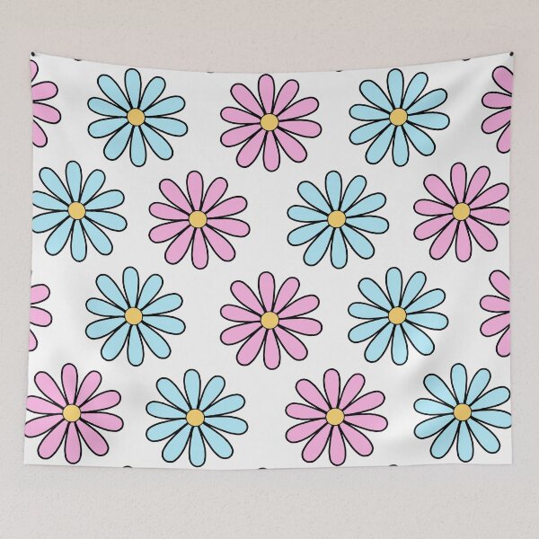Item preview, Pink and Blue Daisies designed and sold by passionatelyem.
