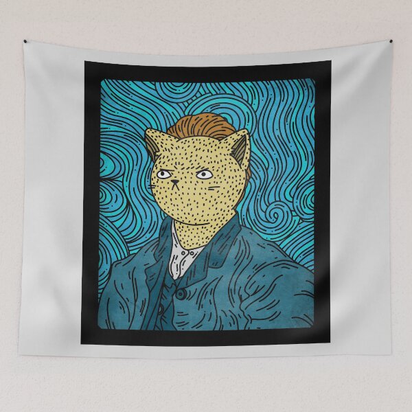 Item preview, Self Portrait- Van Gogh Cat designed and sold by Artsthetic Collection.