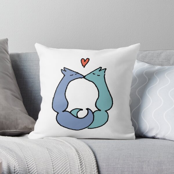 The Kiss Throw Pillow