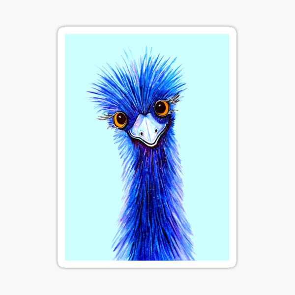 QUIRKY EMU  Sticker