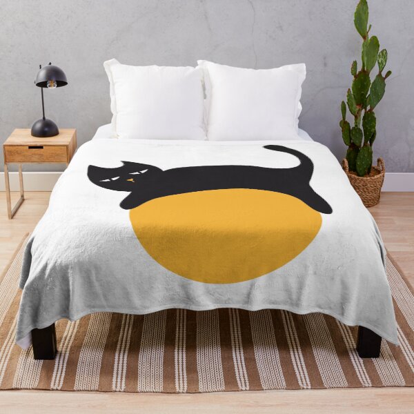 Item preview, Lazy Black Cat on ball designed and sold by onicon.