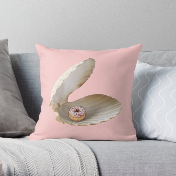 Donut Shell Throw Pillow