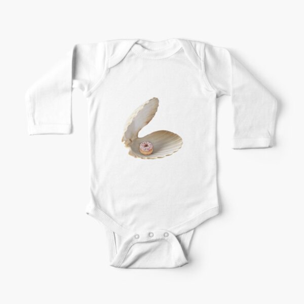 Donut Shell Long Sleeve Baby One-Piece