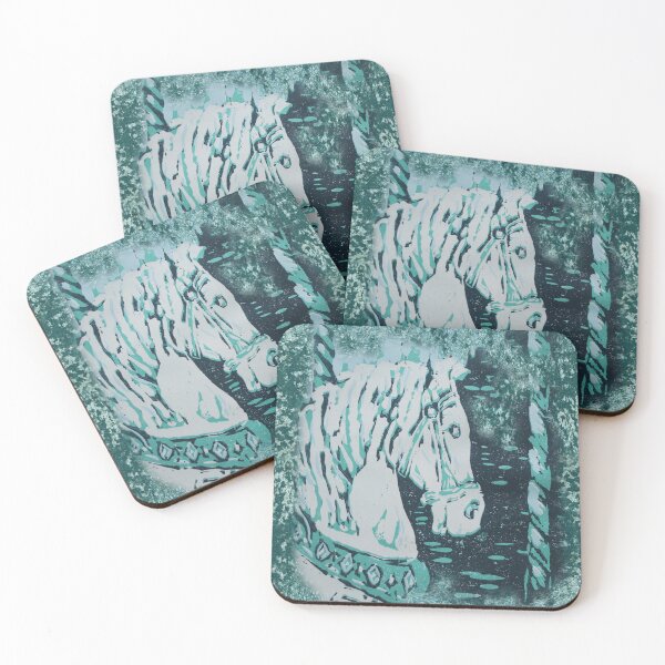 Item preview, Carousel Horse - Aquamarine designed and sold by lyndseyart.