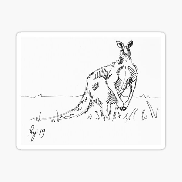 Item preview, Kangaroo Drawing designed and sold by MikeJory.