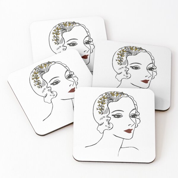 Item preview, Vintage artdeco lady designed and sold by Cass V.