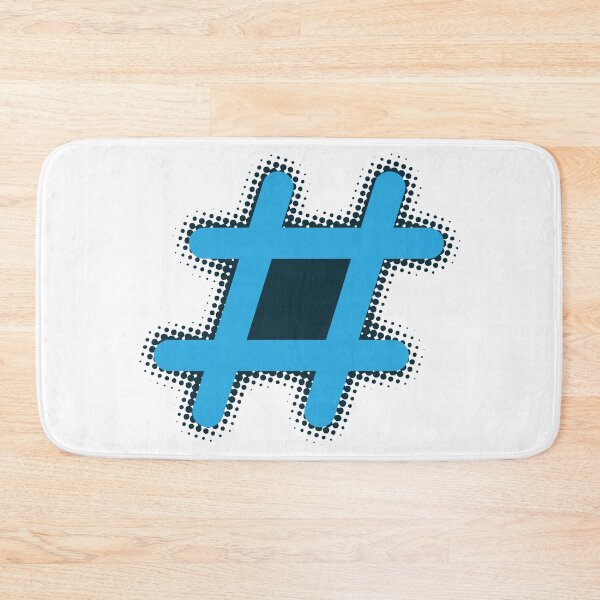 Item preview, Halftone Hashtag Symbol designed and sold by Zethinova.