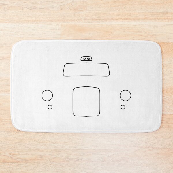 Item preview, London black cab taxi Fairway FX4 outline graphic (black)  designed and sold by soitwouldseem.