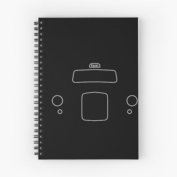 Item preview, London black cab taxi Fairway FX4 outline graphic (white)  designed and sold by soitwouldseem.