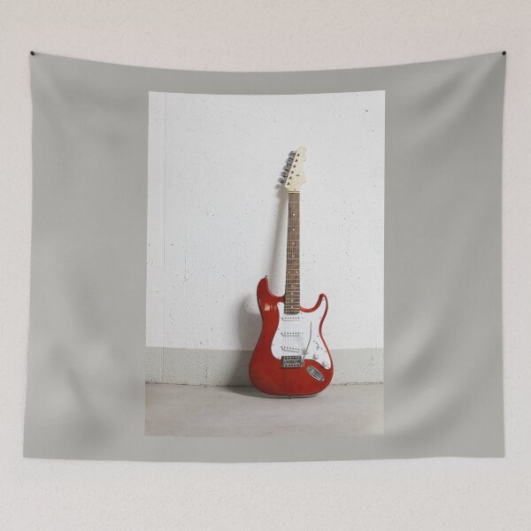 Item preview, Red electric guitar designed and sold by Lukasz Szczepanski.