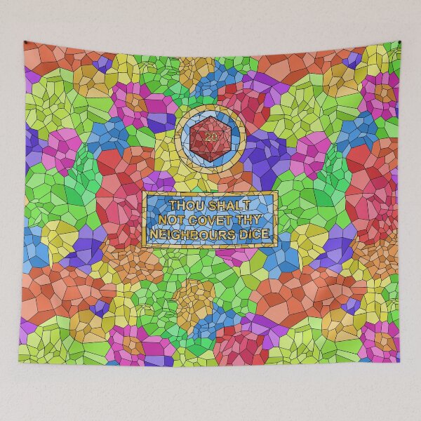 Item preview, Stained Glass D20 designed and sold by ianablakeman.