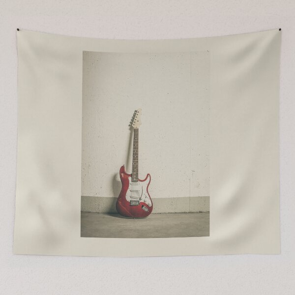 Item preview, Red electric guitar designed and sold by Lukasz Szczepanski.