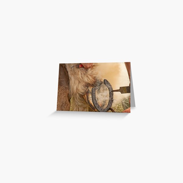 The Blacksmiths Apprentice Greeting Card