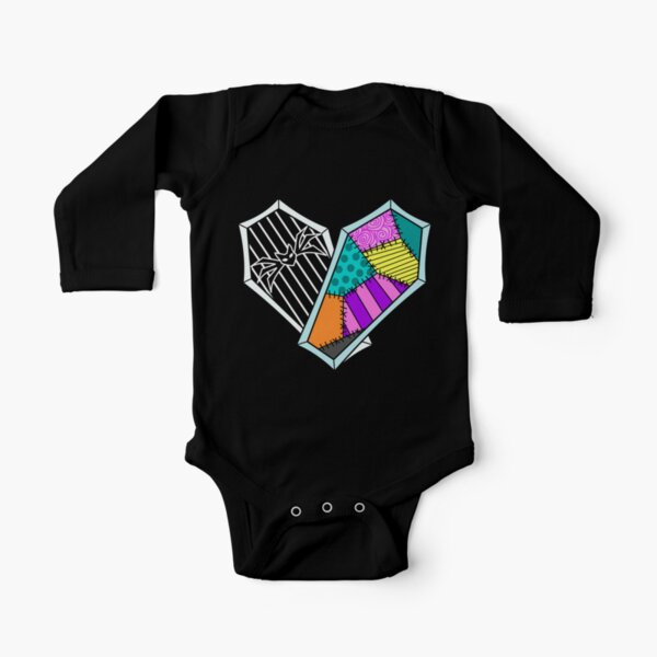 Coffin Heart Long Sleeve Baby One-Piece