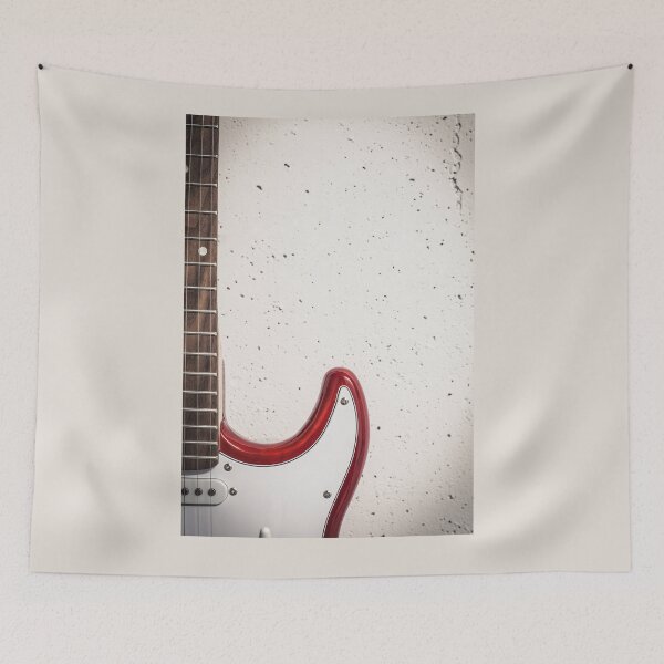 Item preview, Red electric close-up against white raw wall designed and sold by Lukasz Szczepanski.