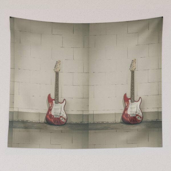 Item preview, Red electric guitar designed and sold by Lukasz Szczepanski.