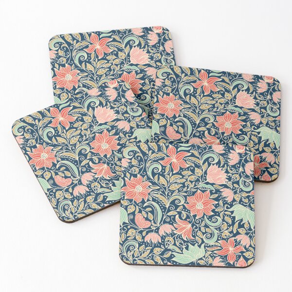 Item preview, Tender flowers pattern designed and sold by Doodle-Shmoodle.