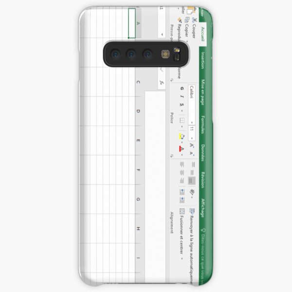 Excel spreadsheet Samsung Galaxy Snap Case