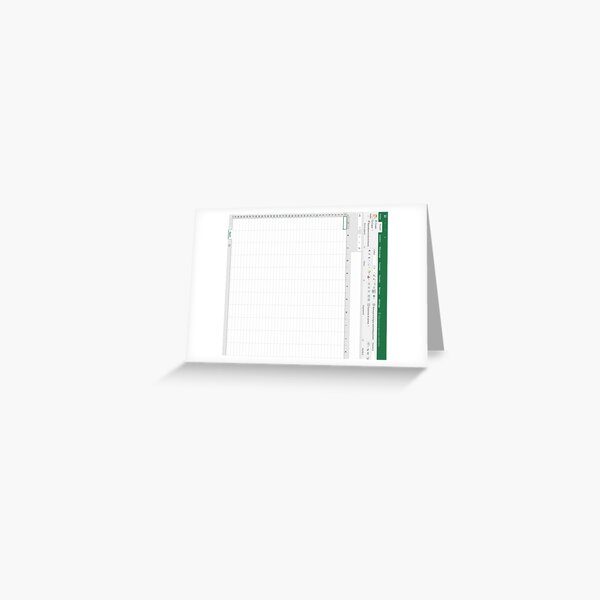 hoja de cálculo de Excel Tarjetas de felicitación