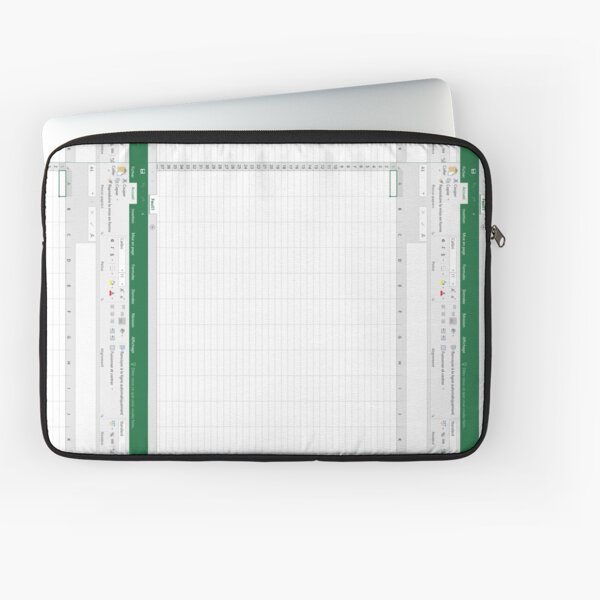hoja de cálculo de Excel Funda para portátil